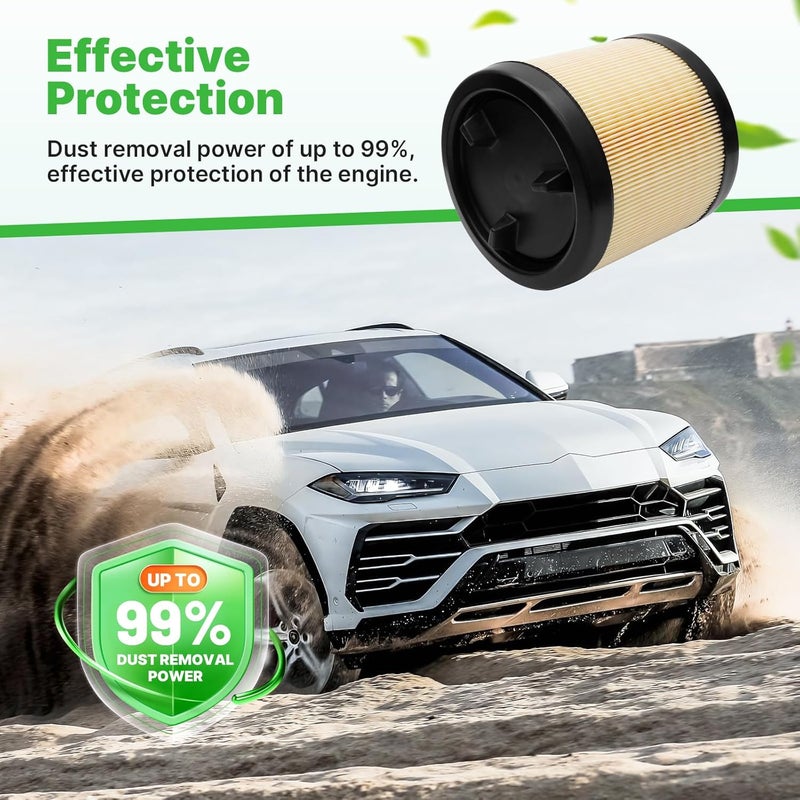 RVgolf 2PCS Engine Air Filter Fit for Ford Bronco 2021-2025 2026 2.3L/2.7L, Ford Ranger 2024 2025 2026 2.3L Car Replacement# MB3G-9601AA MB3Z-9601A Automotive Accessories - Image 5